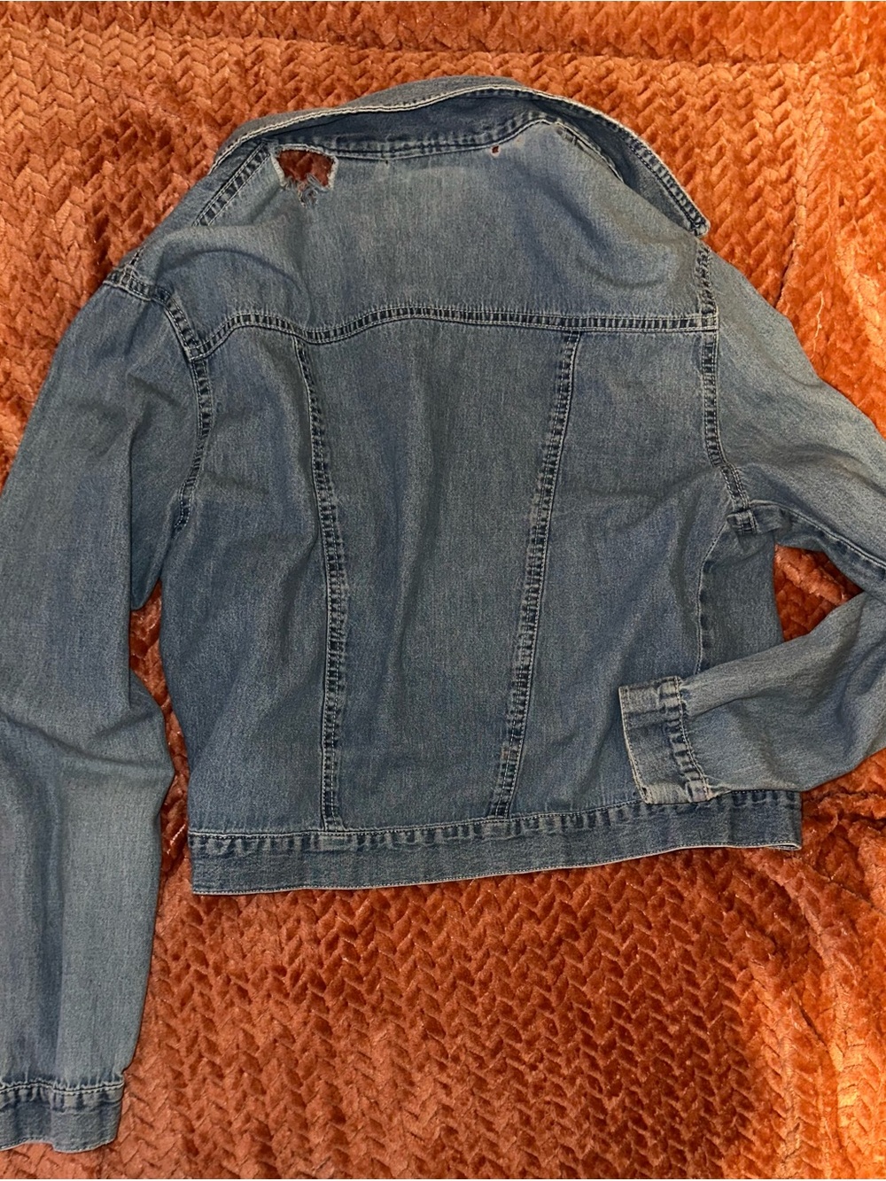 Classic Blue Denim Jean Jacket - Women's Casual Jacket